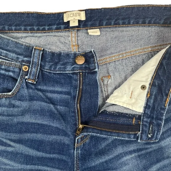 J Crew Factory Women’s 29 Boyfriend Fit Whiskered Blue Jeans Zipper Fly‎ F4485 - Picture 3 of 9